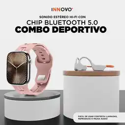 Falabella Smartwatch H10 PRO Rosa 2 Pulsos Mobulaa Con Audífonos Aura Fit oferta