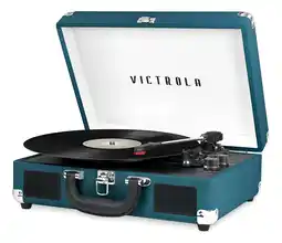 Falabella Tocadiscos Portátil Azul Coral Maleta Bluetooth oferta