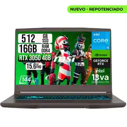 Falabella PORTATIL THIN 15 INTEL I5-13420H RTX 30504GB SSD 512GB RAM 16GB 15.6 FHD 144HZ oferta