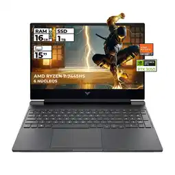 Falabella PORTATIL GAMER VICTUS RYZEN 7-7445HS RTX 3050 16GB 1TB SSD FHD 15.6'' oferta