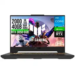 Falabella PORTATIL TUF INTEL CORE 5-210H RTX 3050 6GB SSD 2TB RAM 40GB 16 WUXGA 144HZ oferta