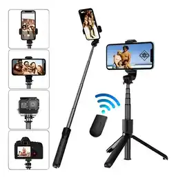 Falabella Trípode Selfie Stick Con Control Bluetooth Para Cámara De Te Color Negro oferta