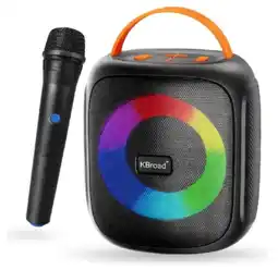 Falabella Parlante Bluetooth Karaoke Kts-2387 Micrófono Inalambrico Radio Fm Usb Sd Negro 110v Negro 110v oferta