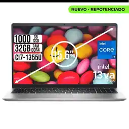 Falabella PORTATIL 15 INTEL CORE I7-1355U SSD 1TB RAM 32GB LED 15,6 FHD PLATA oferta