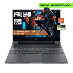 Falabella PORTATIL GAMER VICTUS RYZEN 7-7445HS RTX 3050 16GB 512GB SSD FHD 15.6'' oferta