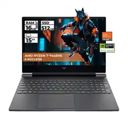 Falabella PORTATIL GAMER VICTUS RYZEN 7-7445HS RTX 3050 16GB 512GB SSD FHD 15.6'' oferta
