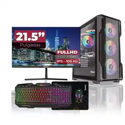 Falabella Computador Gamer Ryzen 5 5600GT RAM 16GB(2x8) RGB SSD 512GB Monitor 22 Pulgadas 100Hz oferta