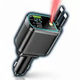 Falabella Cargador Retráctil 4 En 1 Carro Proyector Pantalla Led Laser Carga Rapida oferta