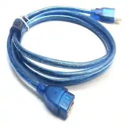 Falabella CABLE EXTENSION USB 20 MALLADO 10 METROS CON FILTRO COLOR AZUL oferta