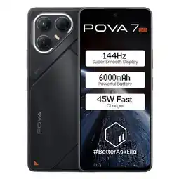 Falabella Celular Tecno POVA 7 5G 256GB 8GB (Ampliable a 16GB) Negro oferta