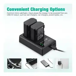 Falabella Kit 2 Baterías NP-FZ100 y cargador dual FirstPower oferta