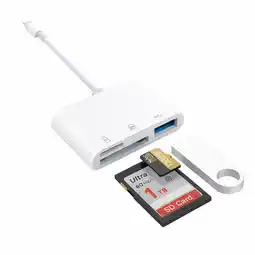 Falabella Adaptador Lector De Tarjetas SD TD USB 3 En 1 Entrada Tipo C oferta