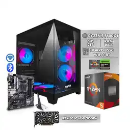 Falabella COMPUTADOR GAMER RYZEN 5 5600XT - RTX 3050 6GB - CHASIS 5 FANS RGB - RAM 16GB - 2TB - B550 WIFI oferta