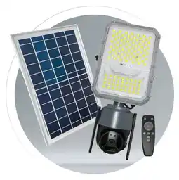 Falabella Cámara Vigilancia Wifi 1440p Robotica Exterior Reflector Solar Led 18000lm oferta