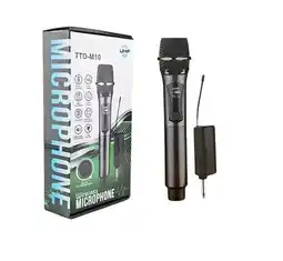 Falabella Micrófono Vocal Inalámbrico Recargable UHF TTD-M10 Gris Oscuro oferta