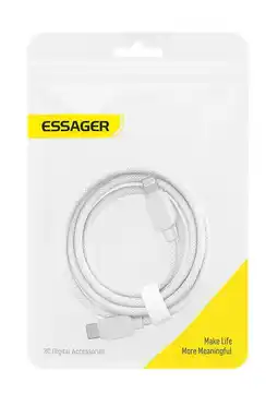 Falabella Cable Essager Lightning A C 2M Trenzado Blanco oferta