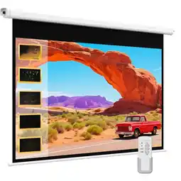 Falabella Telon Pantalla Proyector Automática 100 Pulgadas Control oferta