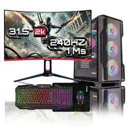 Falabella Computador Gamer Ryzen 5 8500G RAM 16GB RGB SSD 512GB Monitor 32 Pulgadas 240Hz oferta
