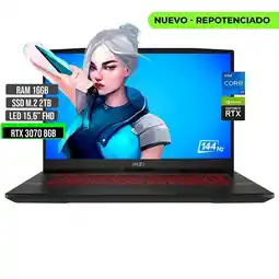 Falabella GL66 INTEL CORE I7 12700H SSD 2TB RAM 16GB RTX 3070 8GB 15,6 FHD 144Hz oferta
