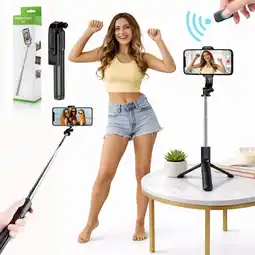 Falabella Trípode Selfie Stick 2 en 1 con Control Bluetooth oferta