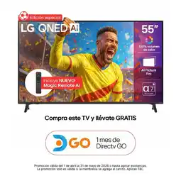 Falabella Televisor | | 55 pulgadas | 4K Ultra HD QNED | con IA Magic Remote | 55QNED73ASA oferta
