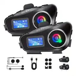 Falabella Intercomunicador Casco Moto Q58max Bluetooth Fm 2 Unidades oferta