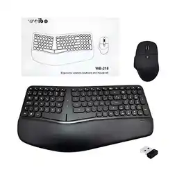 Falabella Combo Teclado y Mouse Ergonomico Inalambrico 218 oferta
