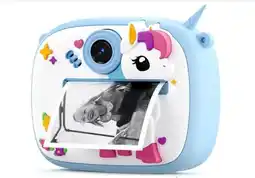 Falabella Camara de impresión instantánea para niños con cubierta de silicona de 2.4 pulgadas doble lente oferta