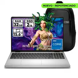 Falabella PORTÁTIL INTEL CORE I7 1355U 32 GB RAM 2 TB SSD 15,6″ FHD COLOR PLATINUM SILVER + BOLSO oferta