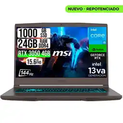 Falabella PORTATIL THIN 15 INTEL I5-13420H RTX 30504GB SSD 1TB RAM 24GB 15.6 FHD 144HZ oferta