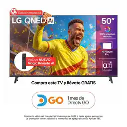 Falabella Televisor | | 50 pulgadas | 4K Ultra HD QNED | con IA Magic Remote | 50QNED73ASA oferta