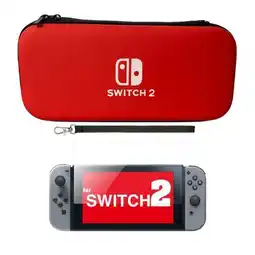 Falabella Estuche Rígido Rojo + Vidrio Compatible Con Switch 2 oferta