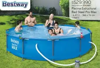 Easy Bestway Piscina Estructural Red Steel Pro Max 366x76cm oferta