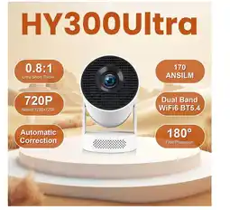 Falabella Proyector Smart con Parlante Cine En Casa Hy300 Ultra 1080hd Android 11 oferta