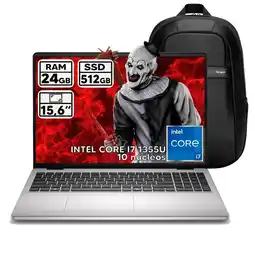 Falabella PORTÁTIL INTEL CORE I7 1355U 24 GB RAM 512GB SSD 15,6″ FHD COLOR PLATINUM SILVER + BOLSO oferta