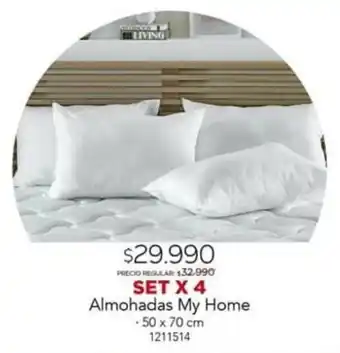 Easy Almohadas My Home Set x4 50x70cm oferta