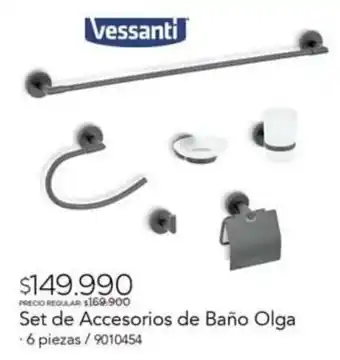 Easy Vessanti Set de Accesorios de Baño Olga 6 piezas oferta