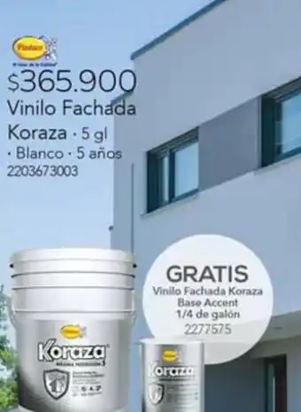Easy Vinilo Fachada Koraza 5gl oferta