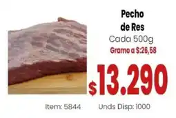 Mercamio Pecho de Res oferta