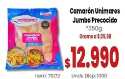 Mercamio Camarón Unimares Jumbo Precocido oferta