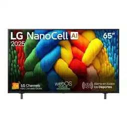 Falabella Televisor 65 Pulgadas Nanocell 4k Uhd Webos25 Channels Gratis Magic Remote 65nano80asa oferta