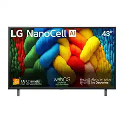 Falabella Televisor 43 Pulgadas Nanocell 4k Uhd Webos25 Channels Gratis Magic Remote 43nano80asa oferta