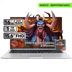 Falabella PORTATIL VIVOBOOK M1502YA-BQ925 RYZEN 7 5825U 16GB RAM 1TB SSD 15,6'' FHD oferta