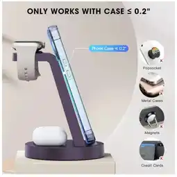 Falabella Estación De Carga Anlmz 3 En 1 Inalámbrica Para Iphone Negro oferta