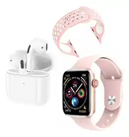 Falabella Combo Smartwatch Reloj Audifonos Rosado oferta