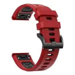 Falabella Pulso 26mm Correa Garmin Fenix 5x 6x 7x Easy Fit Rojo oferta