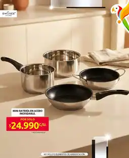 Ara Smukee mini batería en acero inoxidable oferta