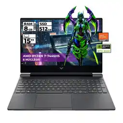 Falabella PORTATIL GAMER VICTUS RYZEN 7-7445HS RTX 3050 8GB 512GB SSD FHD 15.6'' oferta