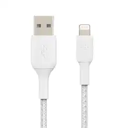 Falabella Cable USB-A a Lightning - 1M - Trenzado - Blanco oferta