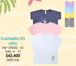 Almacenes Only Camiseta x3 niña oferta